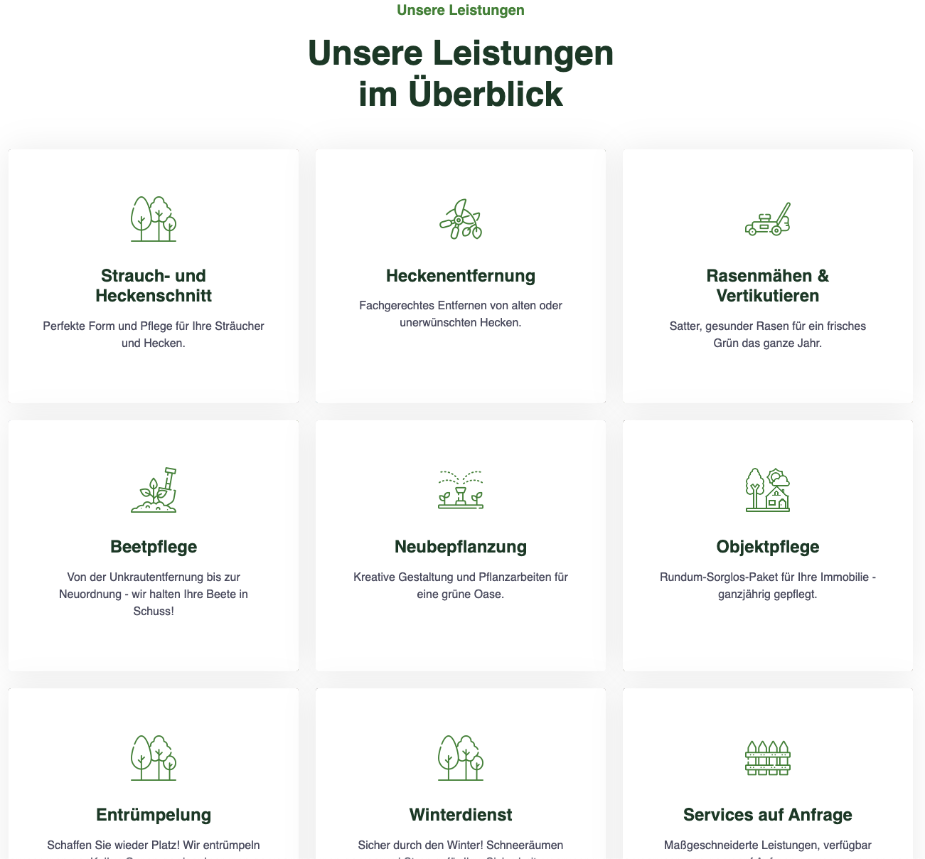 Haus und Garten Krauss Website